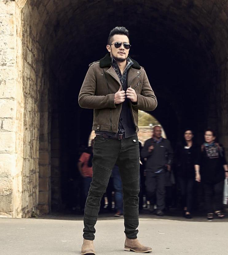 Motorcycle Faux Leather Jacket