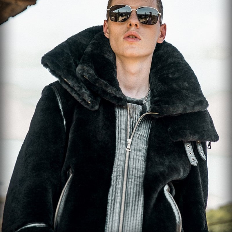 Genuine Leather Real Fur Shearling Coats