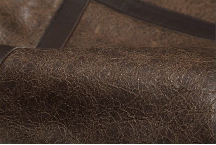 Sheepskin Genuine Leather Real Shearling Fur Lining Jacket