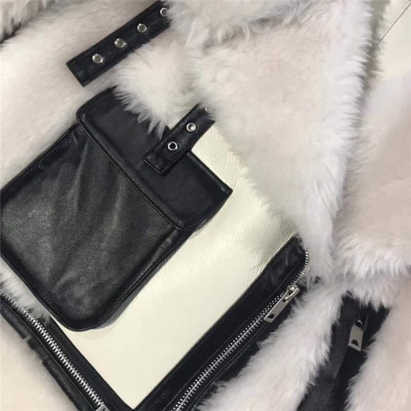 Icelandic Real Wool Sheep Genuine Leather Coat