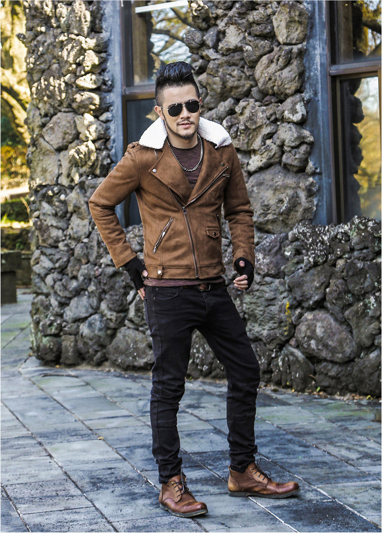 Motorcycle Faux Leather Jacket