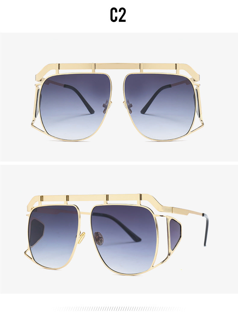 Double Frame Half A Side Len Sunglasses