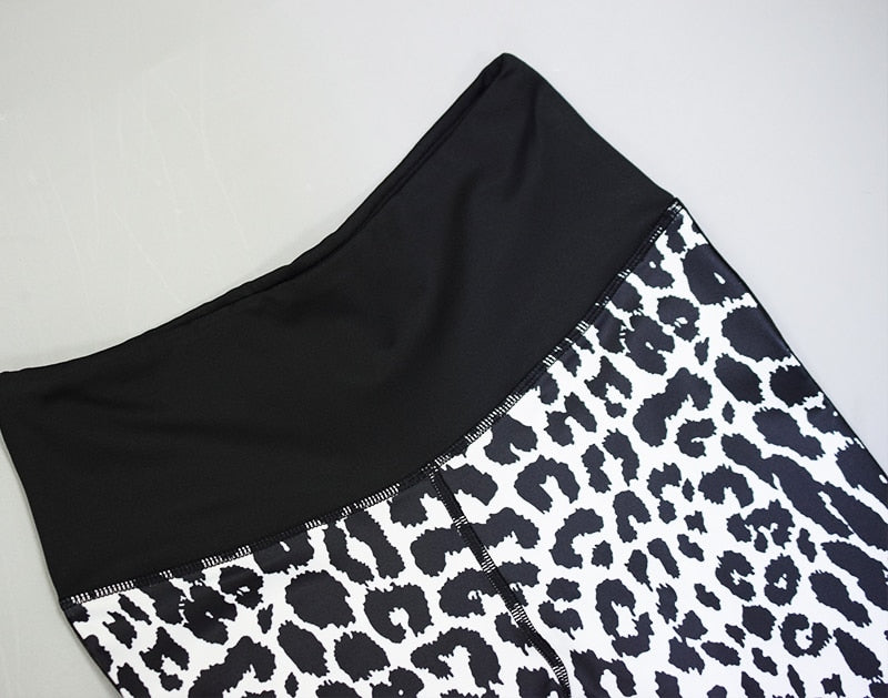 High Waist Leopard Print Workout Leggings
