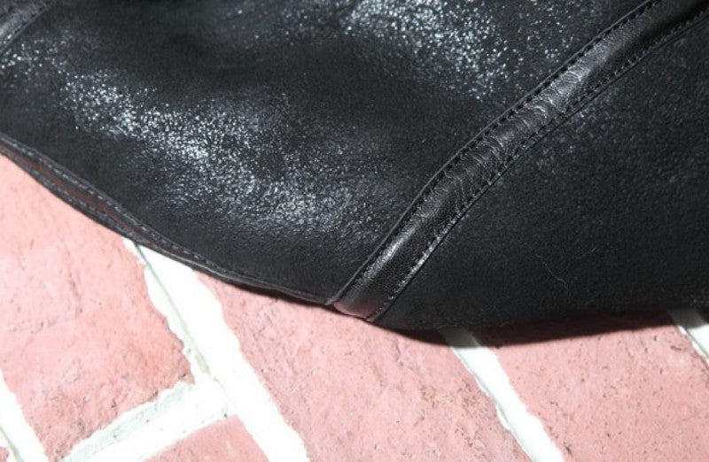 Vintage Genuine Leather Real Shearling Fur Overcoat