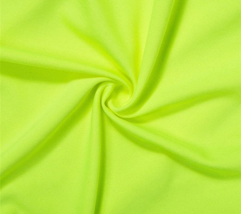Ruched Bow Tie Basic Fluorescent Green Bodysuits