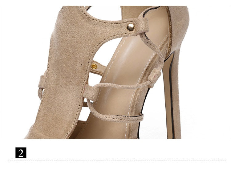 Thigh High Gladiator Cross Tied High Heels
