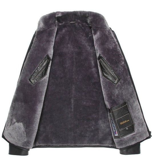 Genuine Leather Real Shearling Liner Jackets