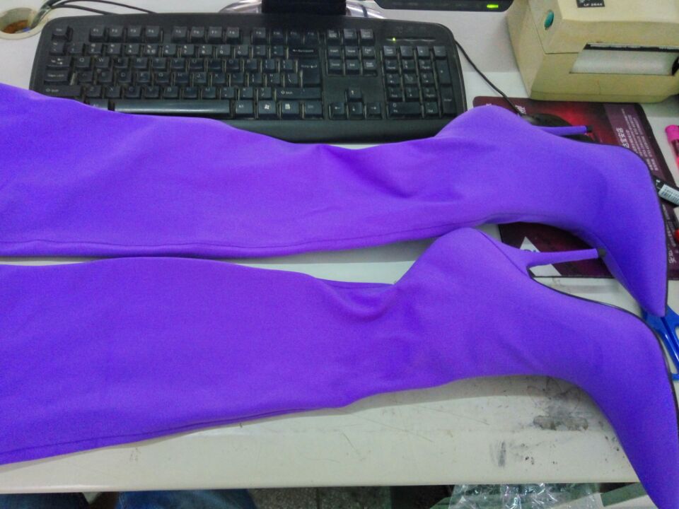 Collection of Elastic Sock Mid Thigh High Heels Boots (Multi-Styles)