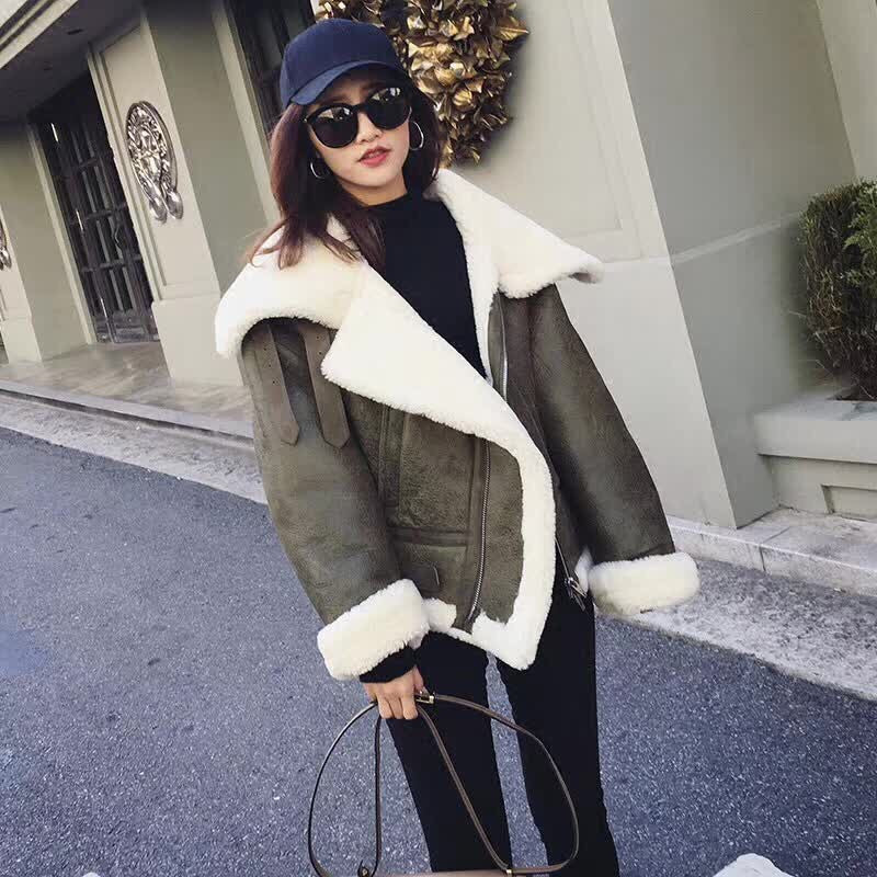Sheepskin Genuine Leather Double Faced Sheep Fur Lining Coats