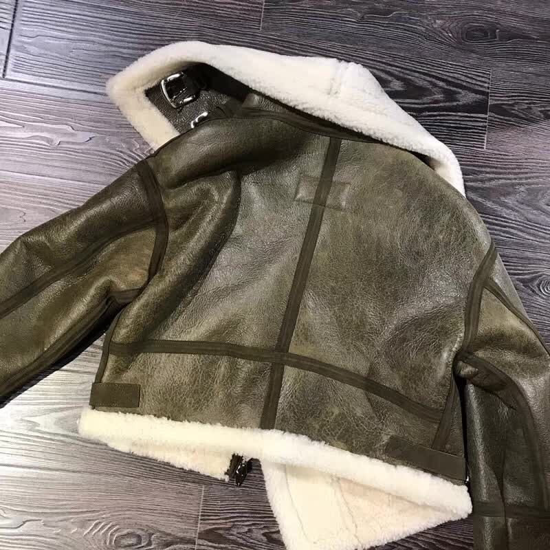 Sheepskin Genuine Leather Double Faced Sheep Fur Lining Coats