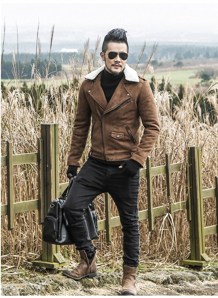 Motorcycle Faux Leather Jacket