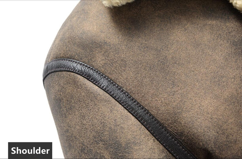 Genuine Leather Shearling Fur Lining and Trim Coats