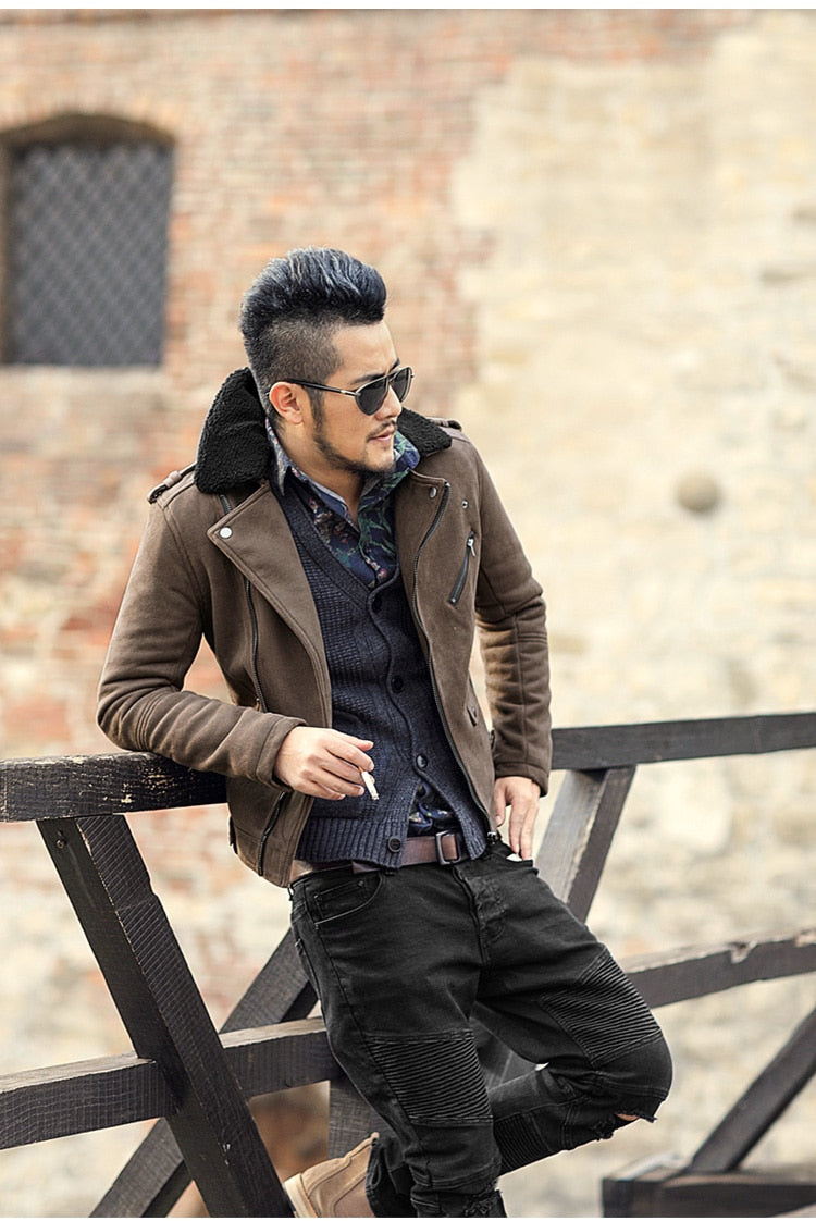 Motorcycle Faux Leather Jacket
