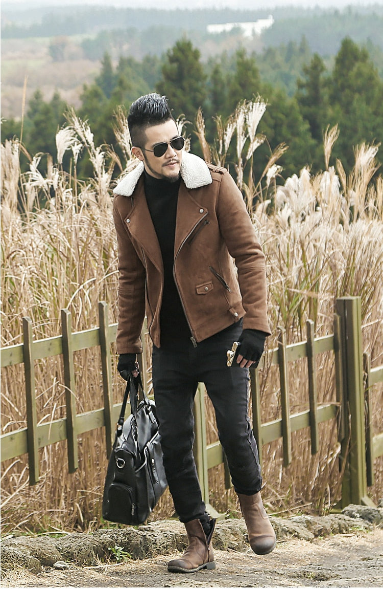 Motorcycle Faux Leather Jacket