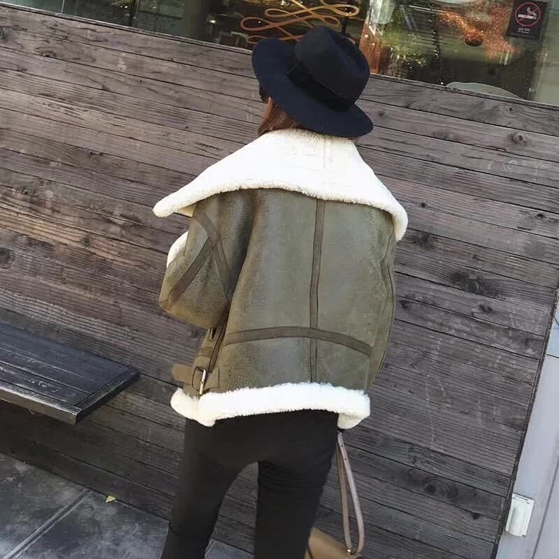 Sheepskin Genuine Leather Double Faced Sheep Fur Lining Coats