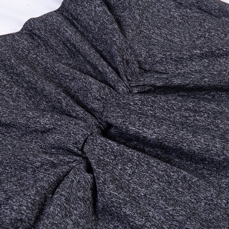 Black And White High Waist Side Pocket Sports Leggings