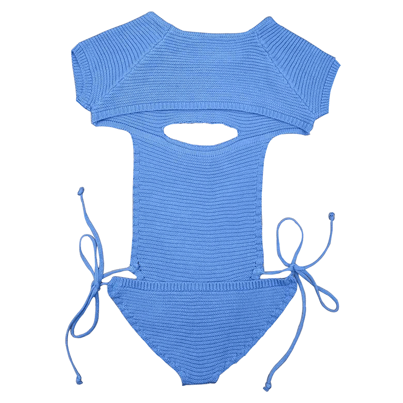 Crochet Style Knitted One-kini