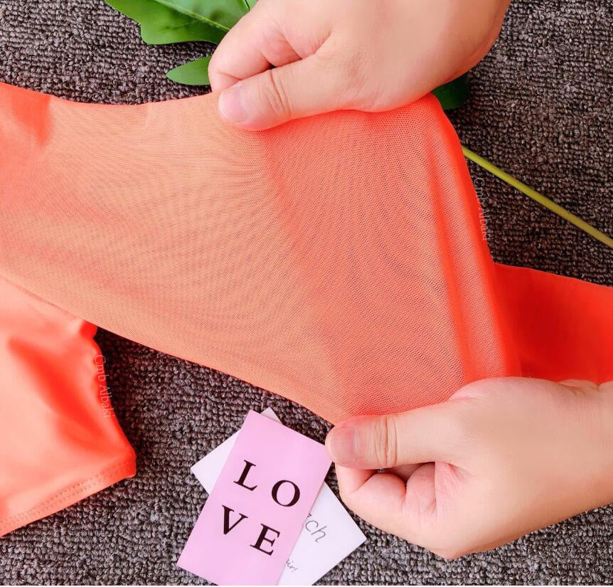 Mesh Long Sleeve Crop Bikini Sets