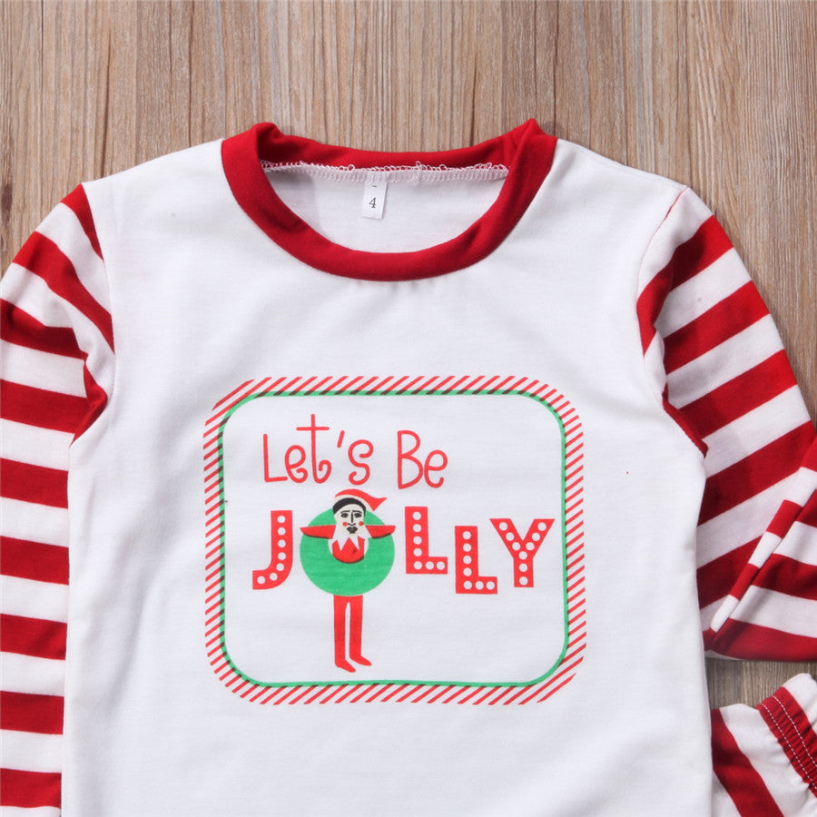 Lets Be Jolly Family Matching Christmas Pajamas Set