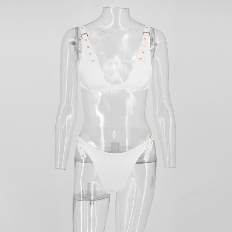 Buckle Strap Brazilian Bikini Sets