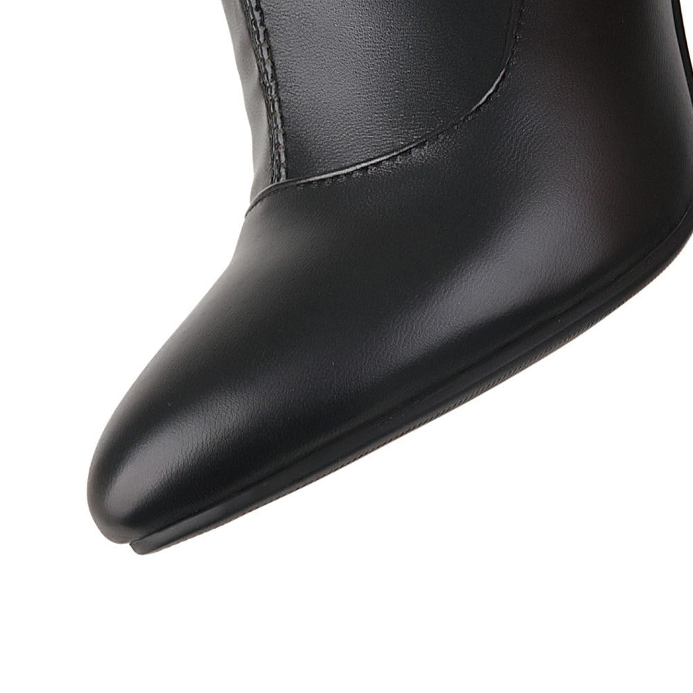 Pu Leather Over The Knee Thin High Heel Boots