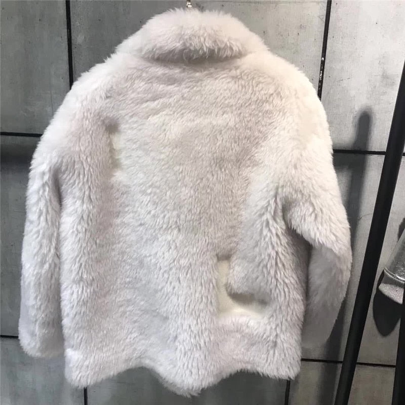 Icelandic Real Wool Sheep Genuine Leather Coat