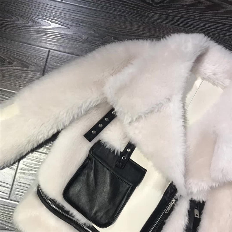 Icelandic Real Wool Sheep Genuine Leather Coat