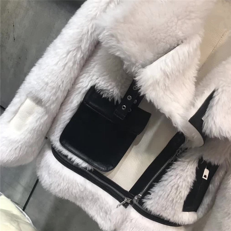 Icelandic Real Wool Sheep Genuine Leather Coat