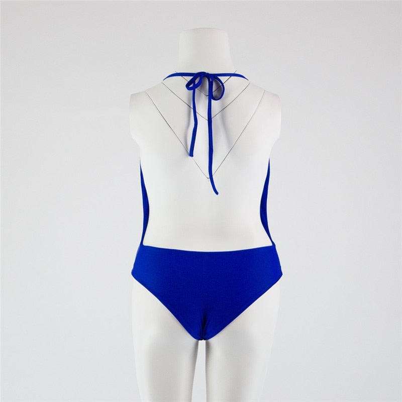 Collection of Deep V Front Hollow Bandage Brazilian Monokini