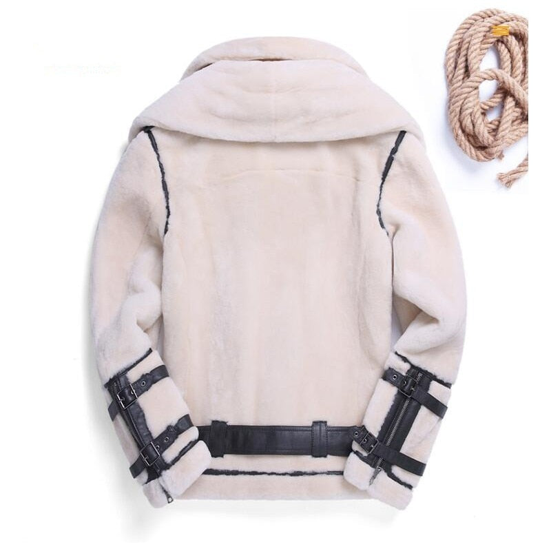 Genuine Leather Real Fur Shearling Coats