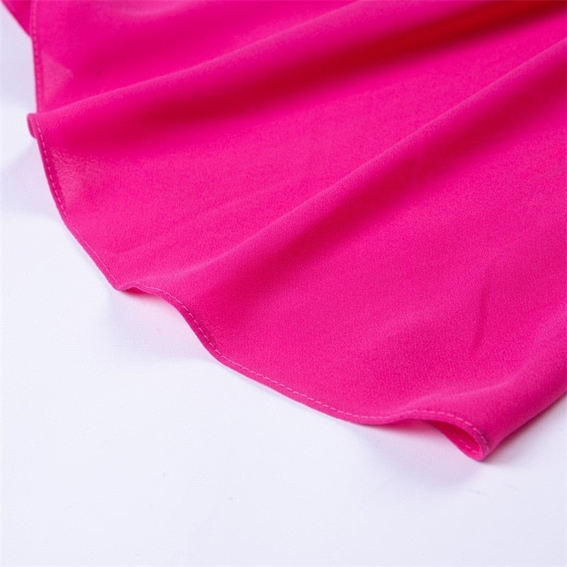 V Neck Thin Split Long Sleeve Mini Dresses