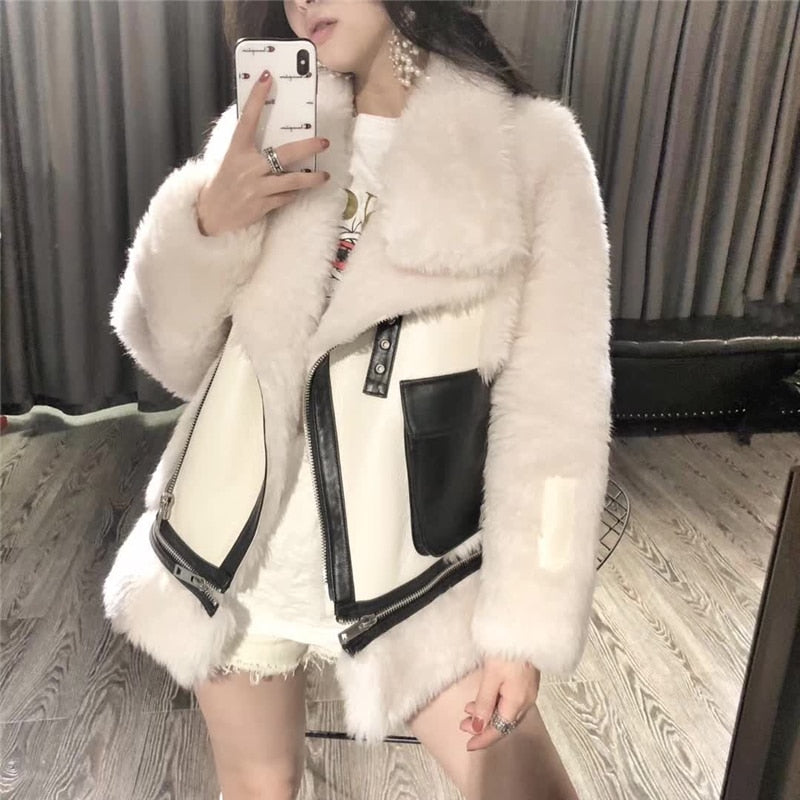 Icelandic Real Wool Sheep Genuine Leather Coat