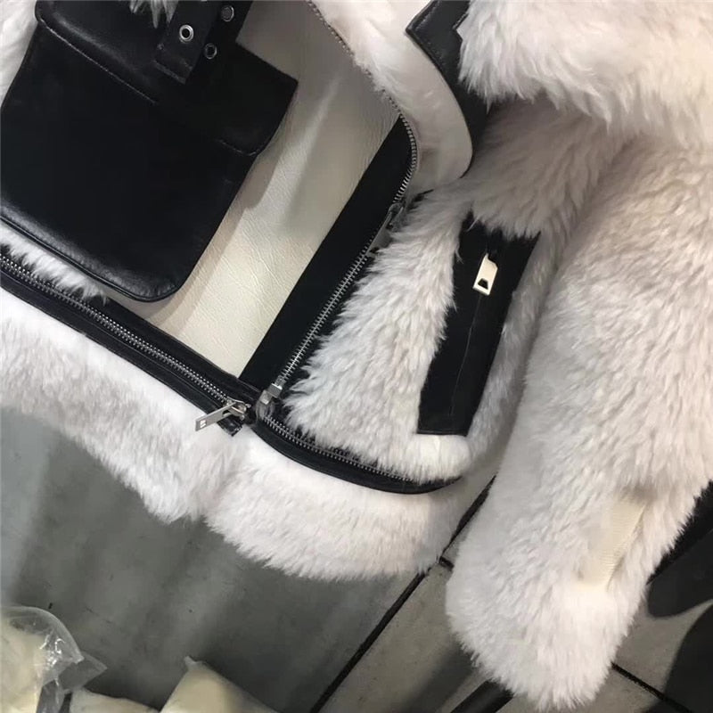 Icelandic Real Wool Sheep Genuine Leather Coat