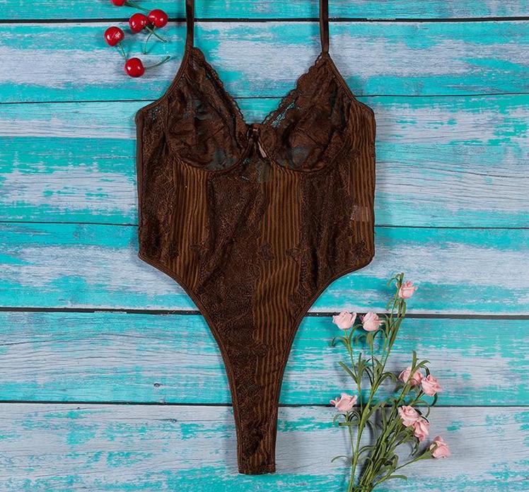 Lace Perspective Bodysuits (Multi-Colors)