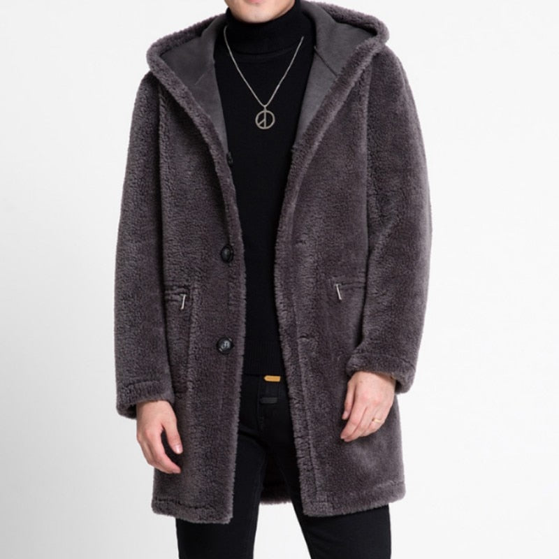 Reversible Shearling Long Coats (2 Styles)