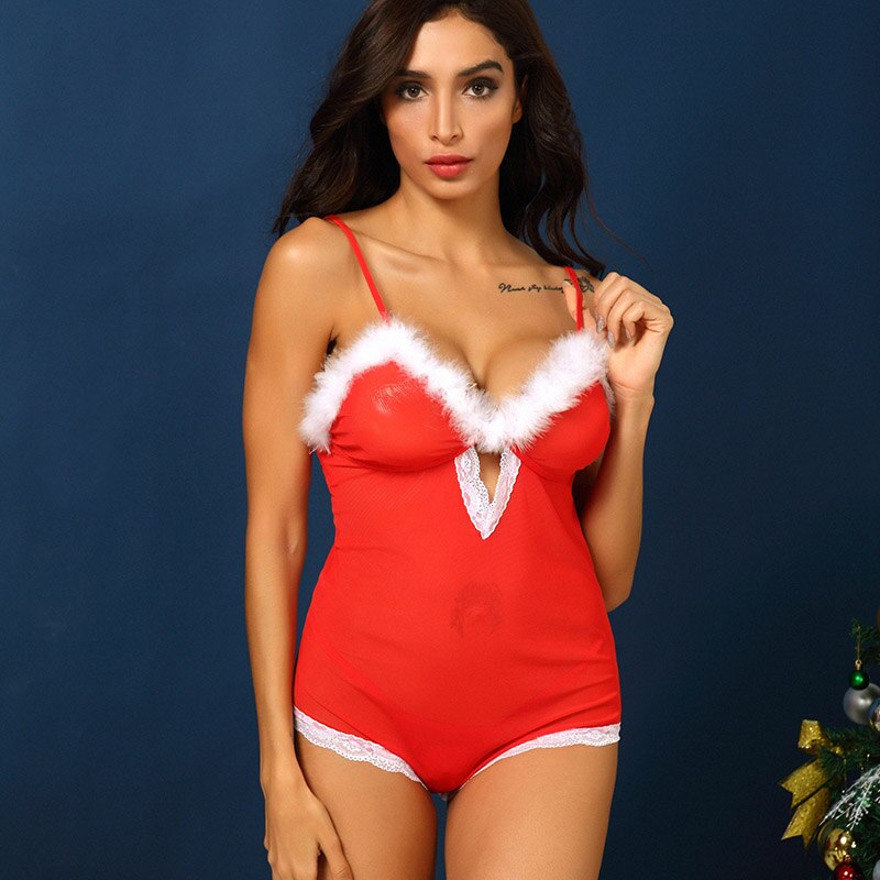 Mrs. Claus Romper Pajamas