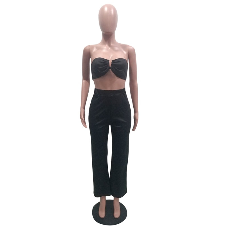 Long Sleeve Cape, Tube Bra & Pants Sets