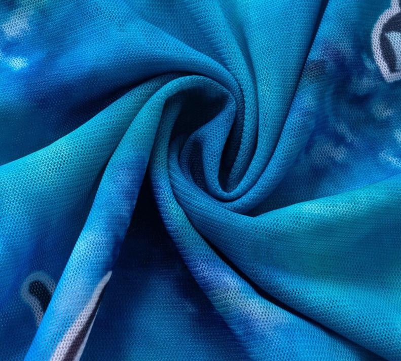 Butterfly Tie Dye Mesh Hollow Chest & Belly Mini Dresses