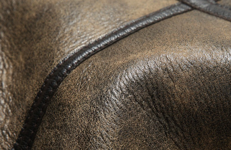 Genuine Leather Coat Shearling Bombers