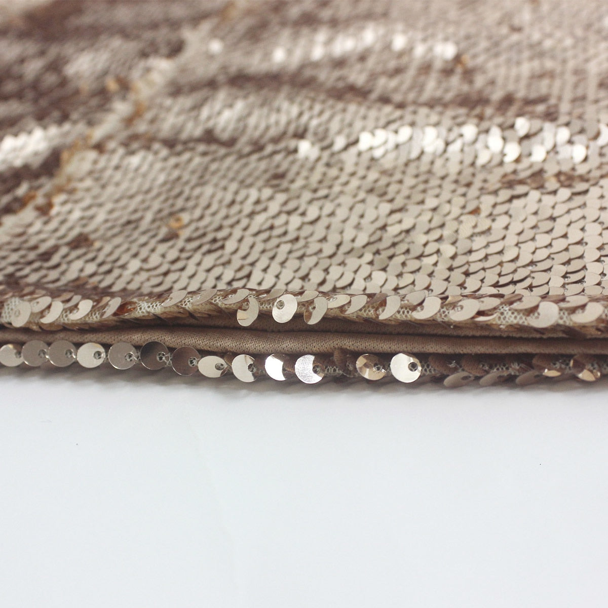 Gold Spaghetti Strap V Backless Sequin Maxi Bodycon Dress