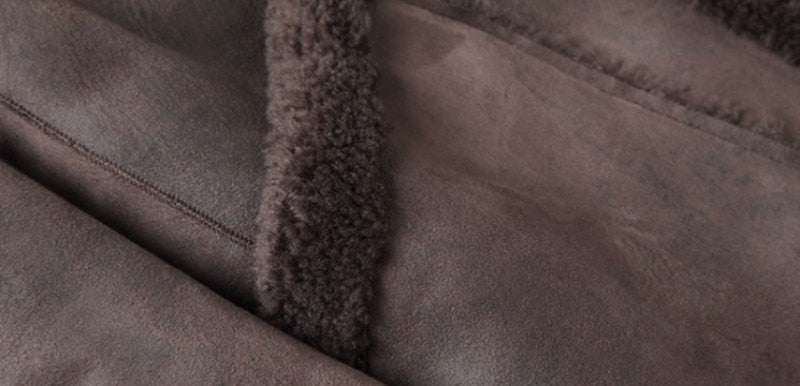 Reversible Shearling Long Coats (2 Styles)