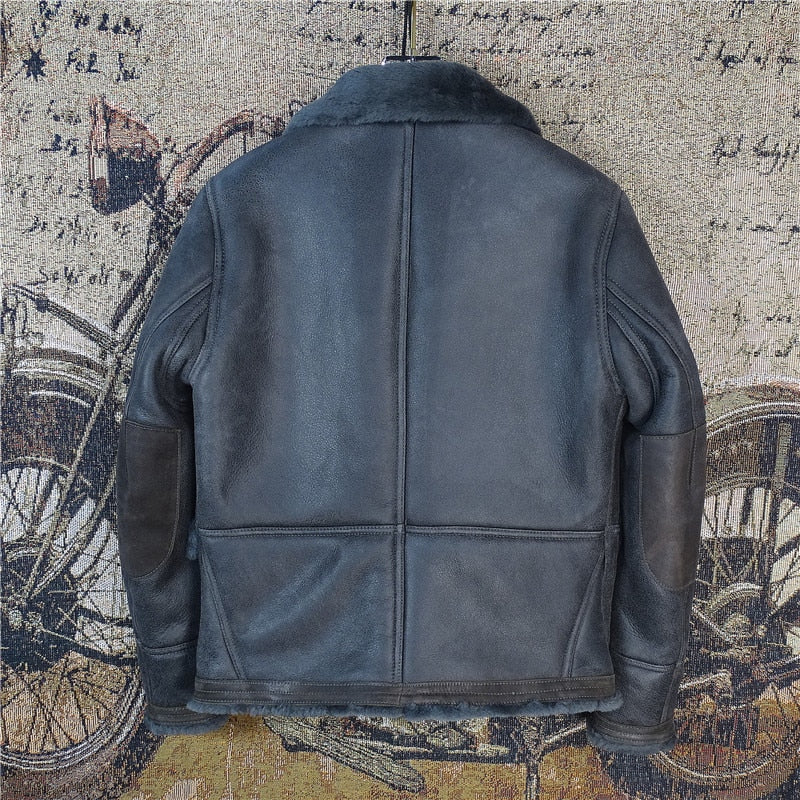 Genuine Leather Coat Shearing Liner Bombers