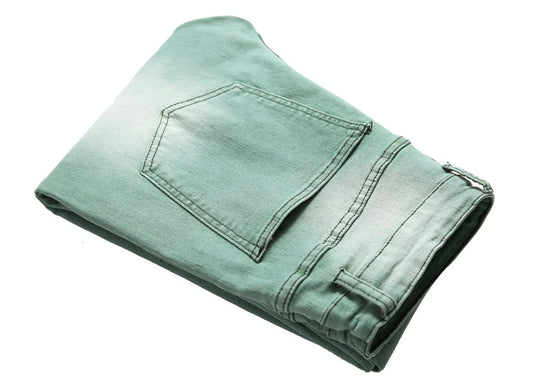 Classic Blue Faded Straight Jeans