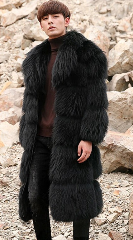 Genuine Real X-Long Fur Coats Full Pelt