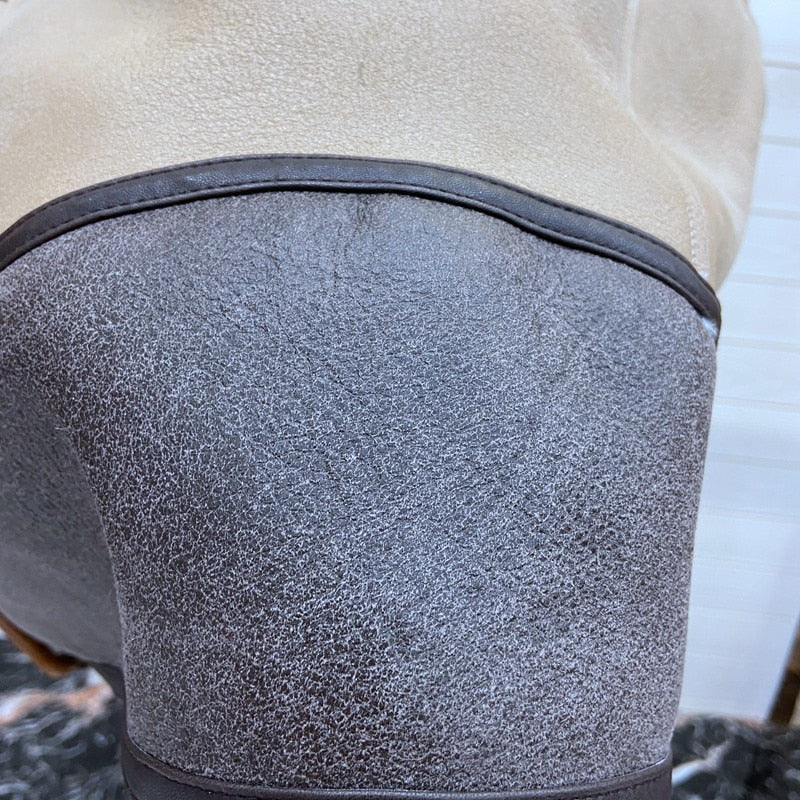 Genuine Leather Real Mink Shearling & Fox Fur Coat