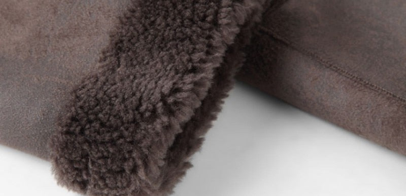 Reversible Shearling Long Coats (2 Styles)