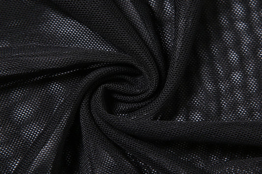 Mesh Ruched Under-Breast Slits Strap Jumpsuits