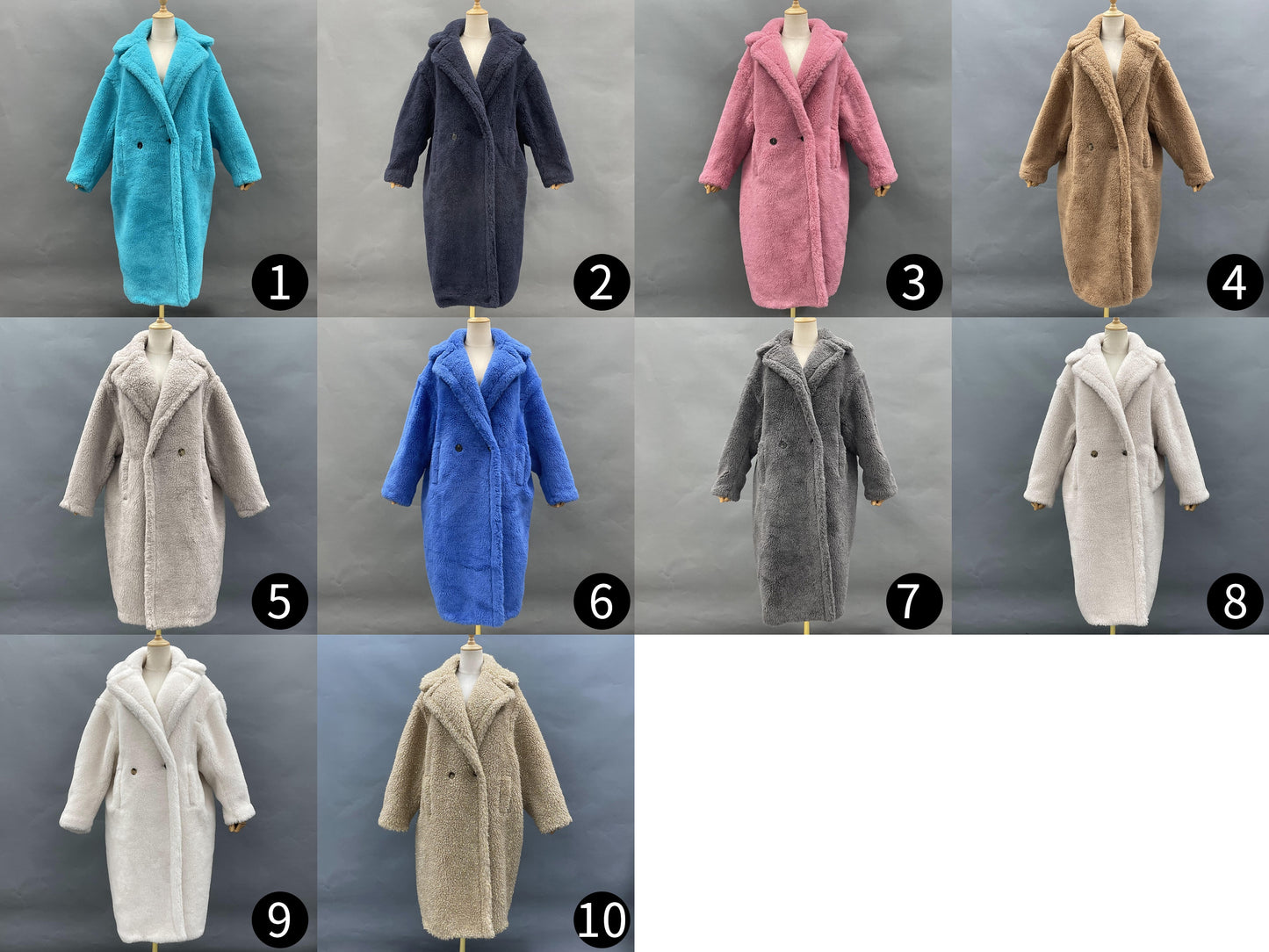 Classic Wool Teddy Bear Oversized Coats