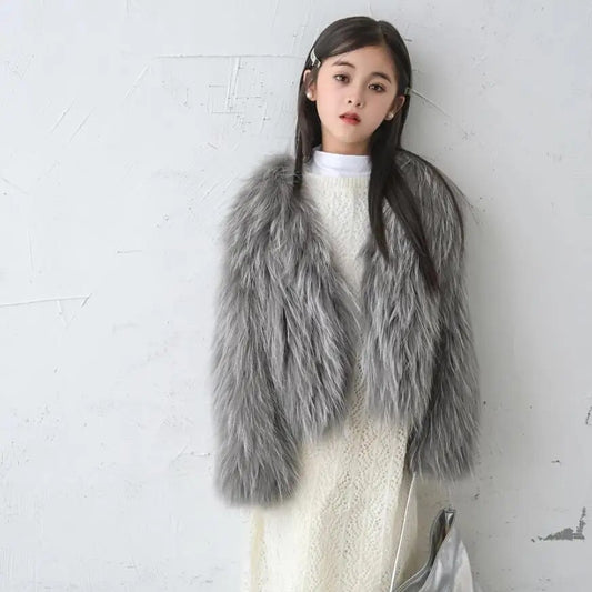 Fluffy Knitted Real Fur Coats