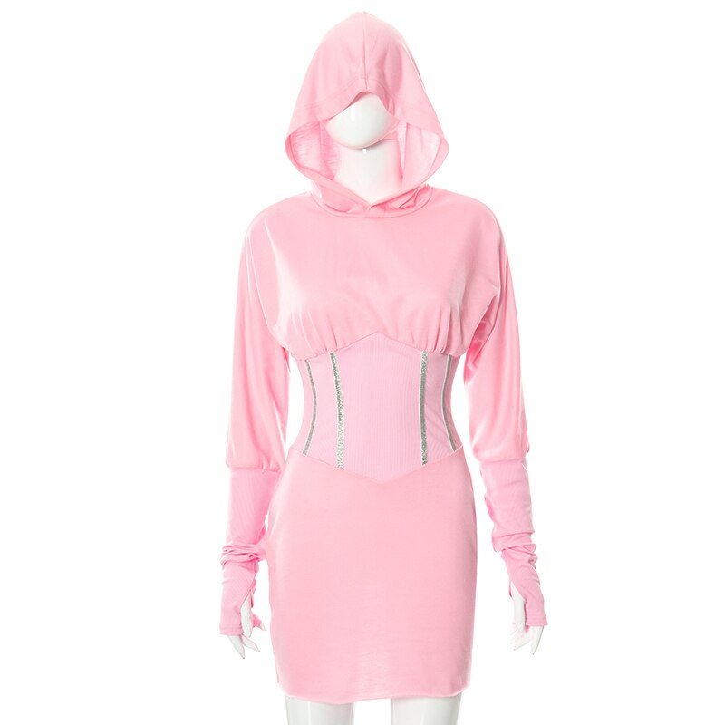 Hoodie Corset Mini Dresses
